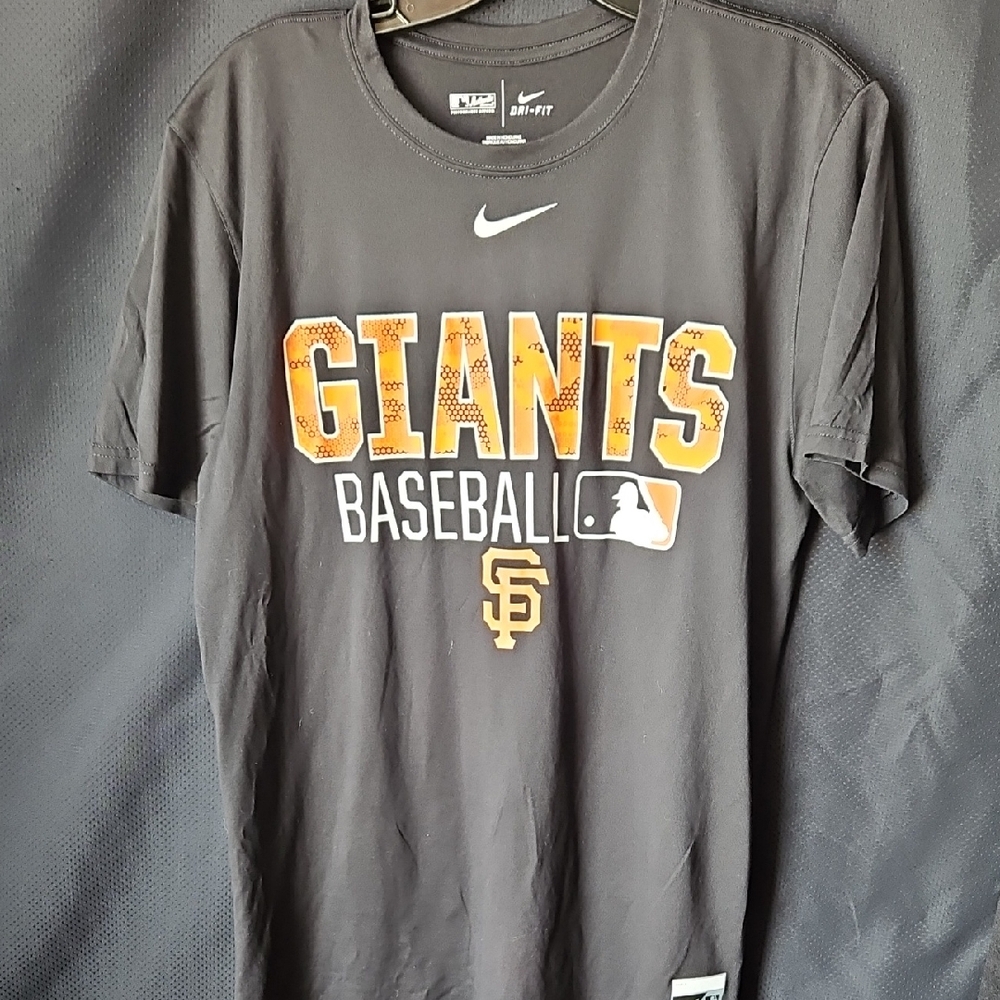 Nike San Francisco Giants‎ Shirt Mens Medium M Black MLB Baseball Sports Graphic